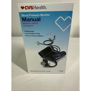 New CVS Health Manual Blood Pressure Monitor Kit